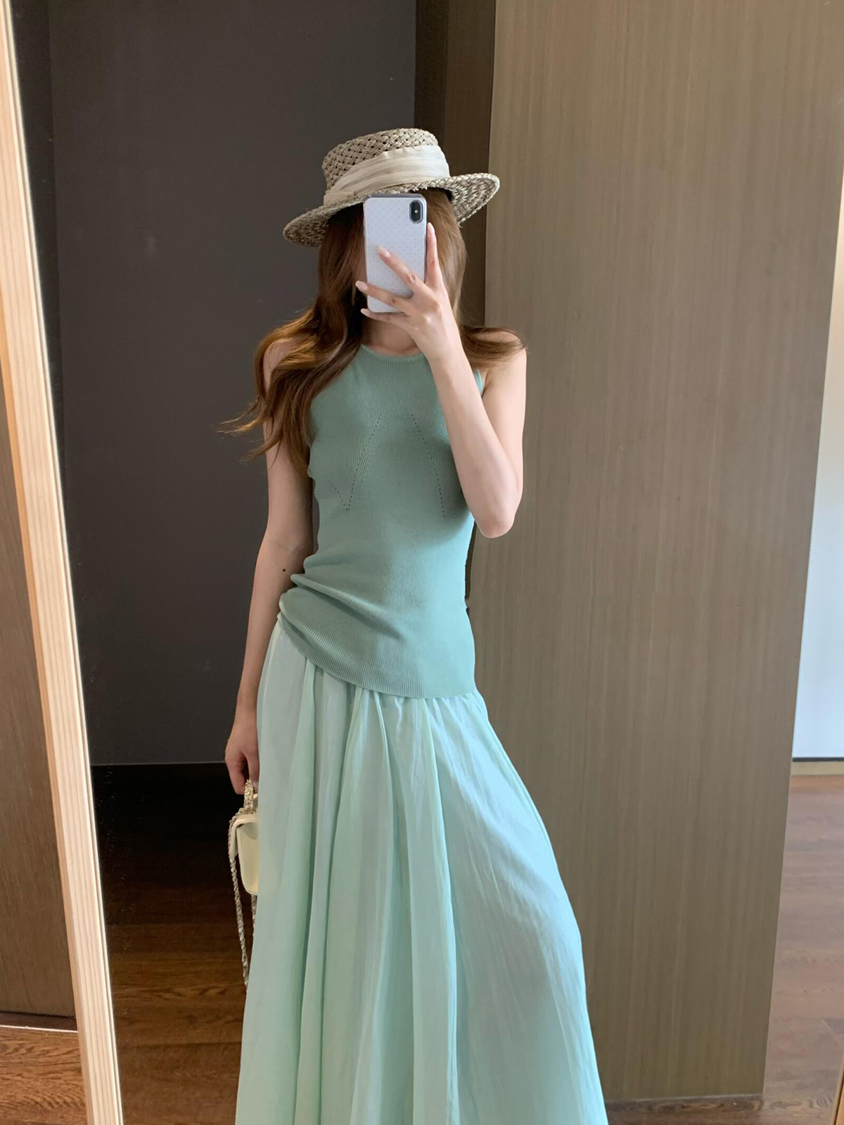 Korean Style Open Knit Linen Blend Tank Top for Women Summer New Slimming Sleeveless Vest - Image 4