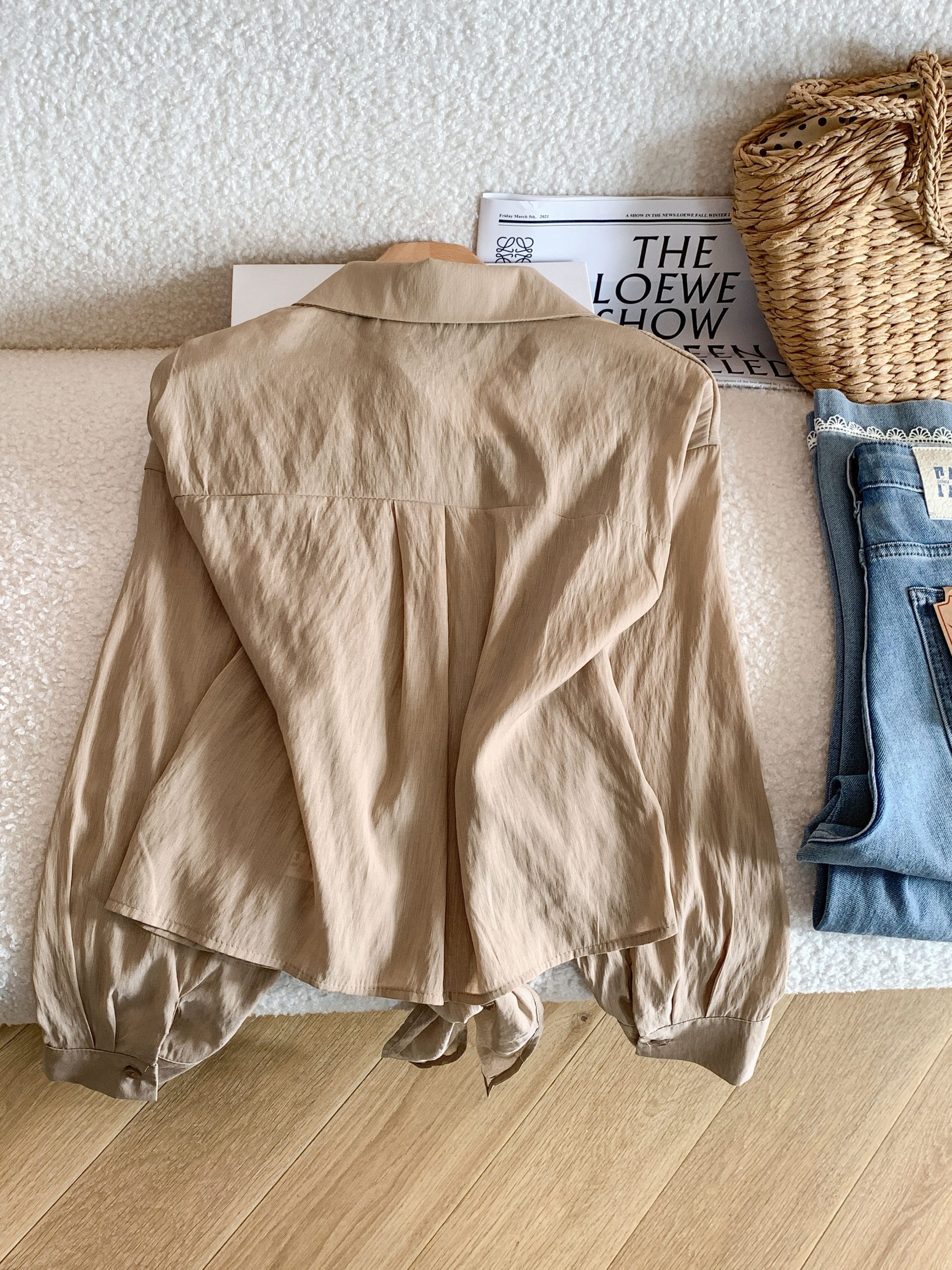 Summer French Style Floral Embroidered Tie Shirt Women Sun Protection Cardigan Outer Top - Style fcfb65 - Image 4
